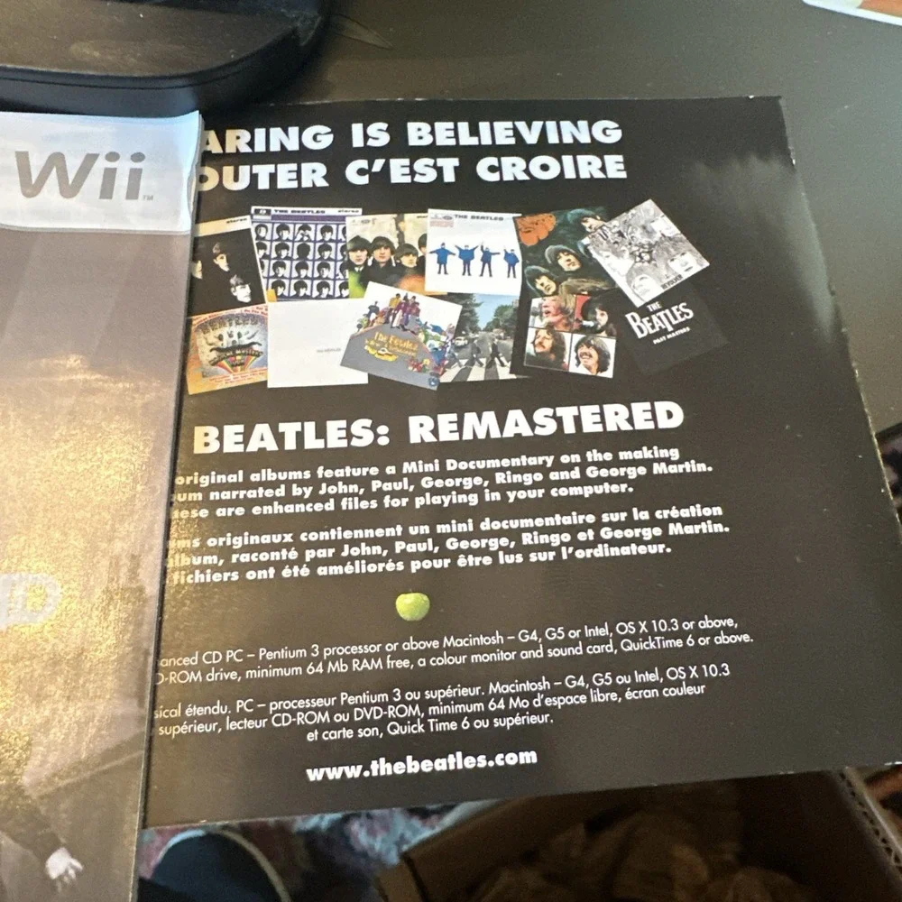 Nintendo Wii Game The Beatles Rockband